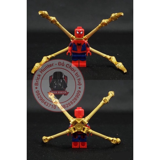 KF6159 Marvel Superheroes minifigures Spider-man mô hình nhân vật Người nhện có càng màu vàng kim và Green Goblin