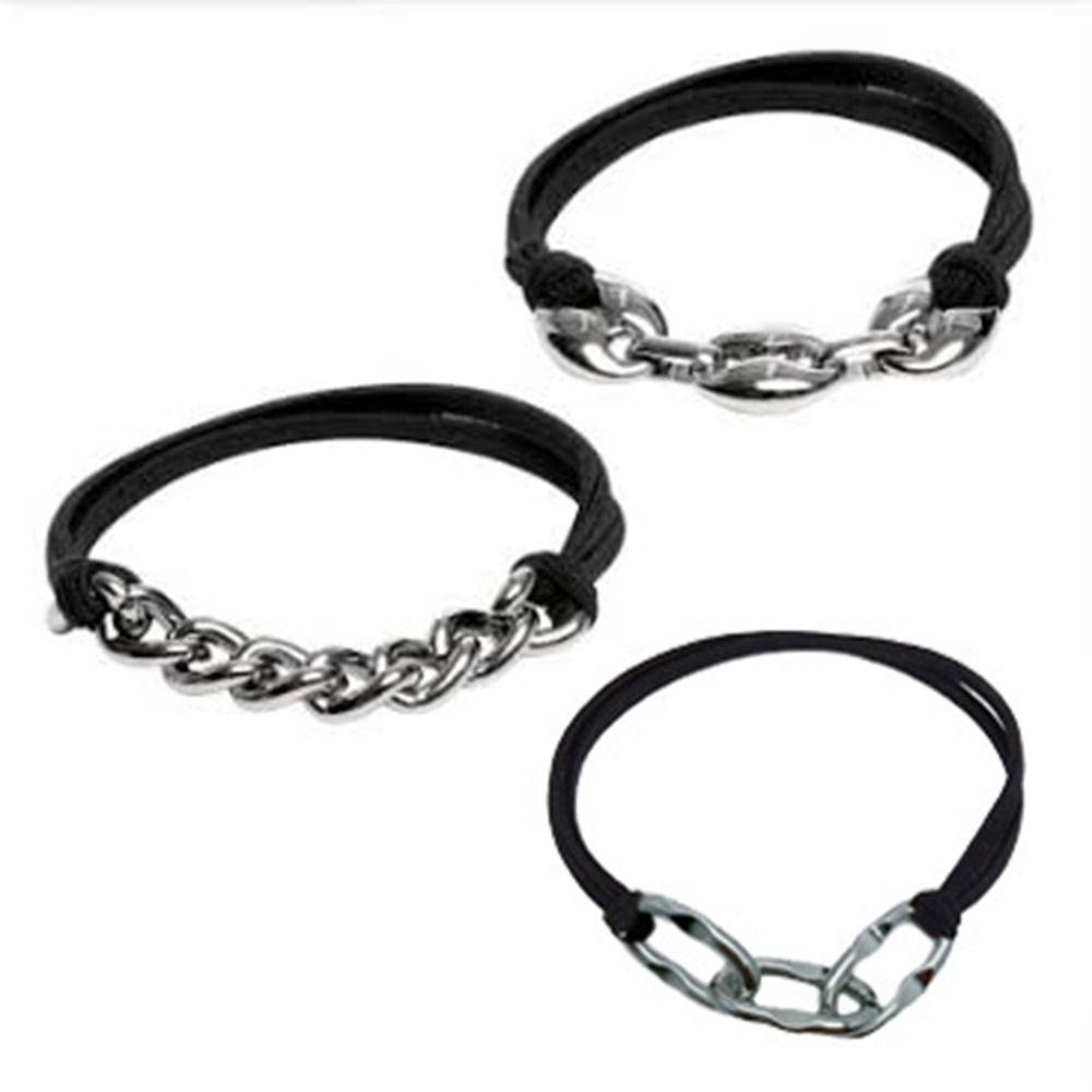 Dây Cột Tóc Chuỗi Xích Kim Loại Co Giãn Dễ Thương Cho Nữ Giá Đỡ