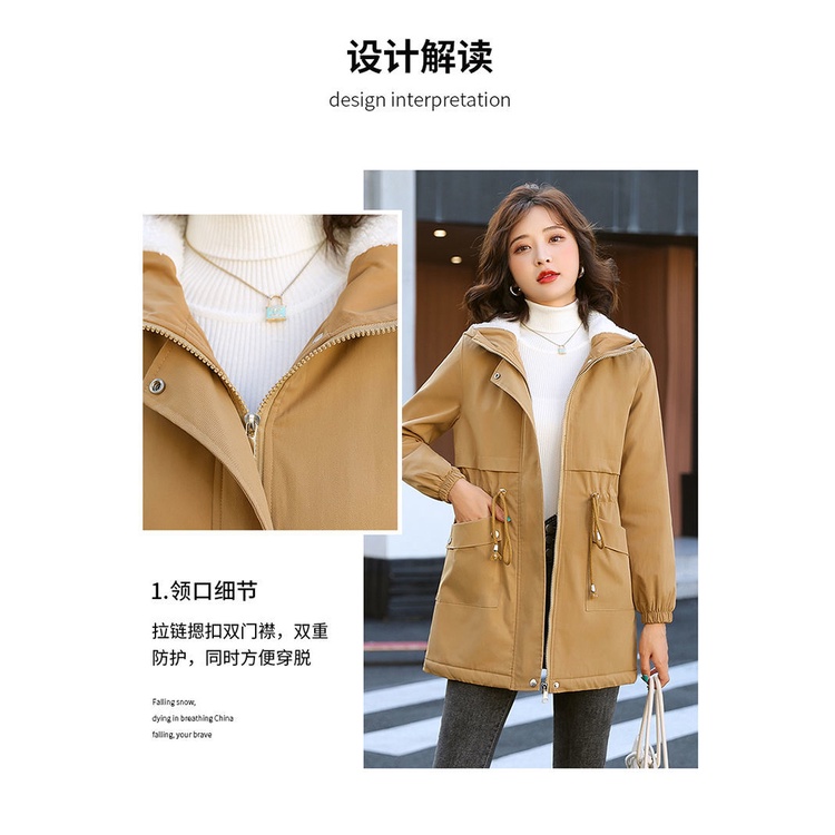Áo Khoác Gió Dáng Dài Thiết Kế Mới Dày Dặn Thời Trang Mùa Đông
