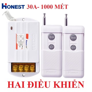 Bộ công tắc điều khiển từ xa Honest 6220ZRD-30A 2 ĐIỀU Khiển bật tắt máy bơm nước-HÀNG CHÍNH HÃNG