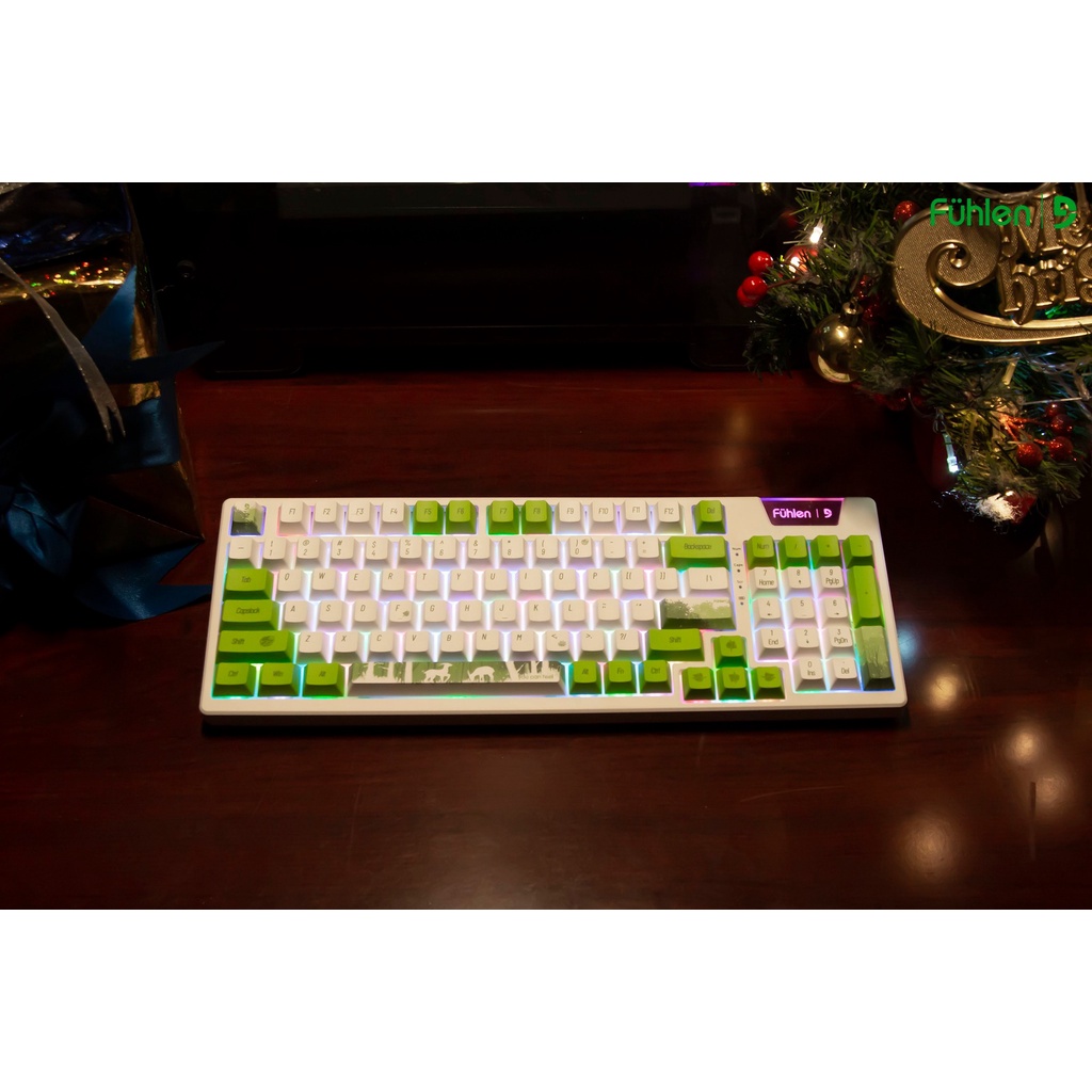Bàn phím cơ Fuhlen H95s Saola 3 modes RGB hotswap - Hàng chính hãng
