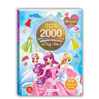 Sách - 2000 Hình Dán Trang Phục Công Chúa (Bộ 4 cuốn)