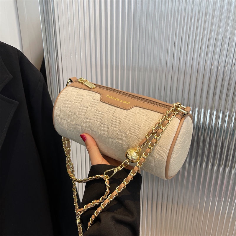 Túi Đeo Chéo Hình Trụ Cỡ Nhỏ Phong Cách Mới Cao Cấp Cho Nữ