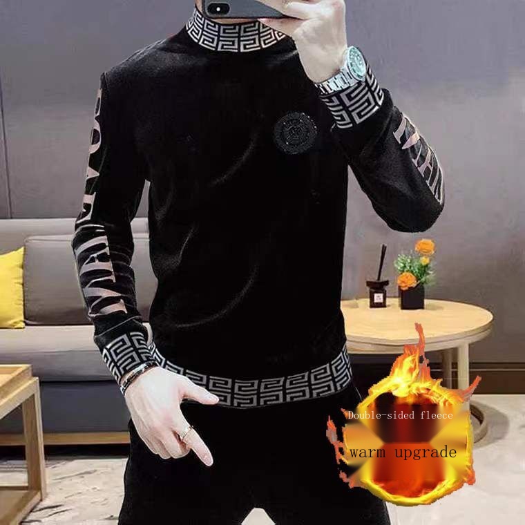 Áo Thun DàI Tay Cổ Cao ThờI Trang Thu Đông Cho Nam