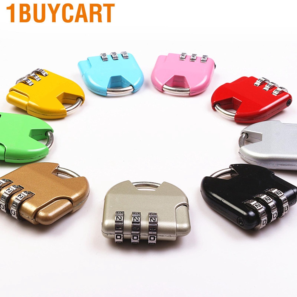 1buycart Luggage Lock DIY Setting Password Lightweight Zinc Alloy Material Combination Padlock for Suitcase Travel