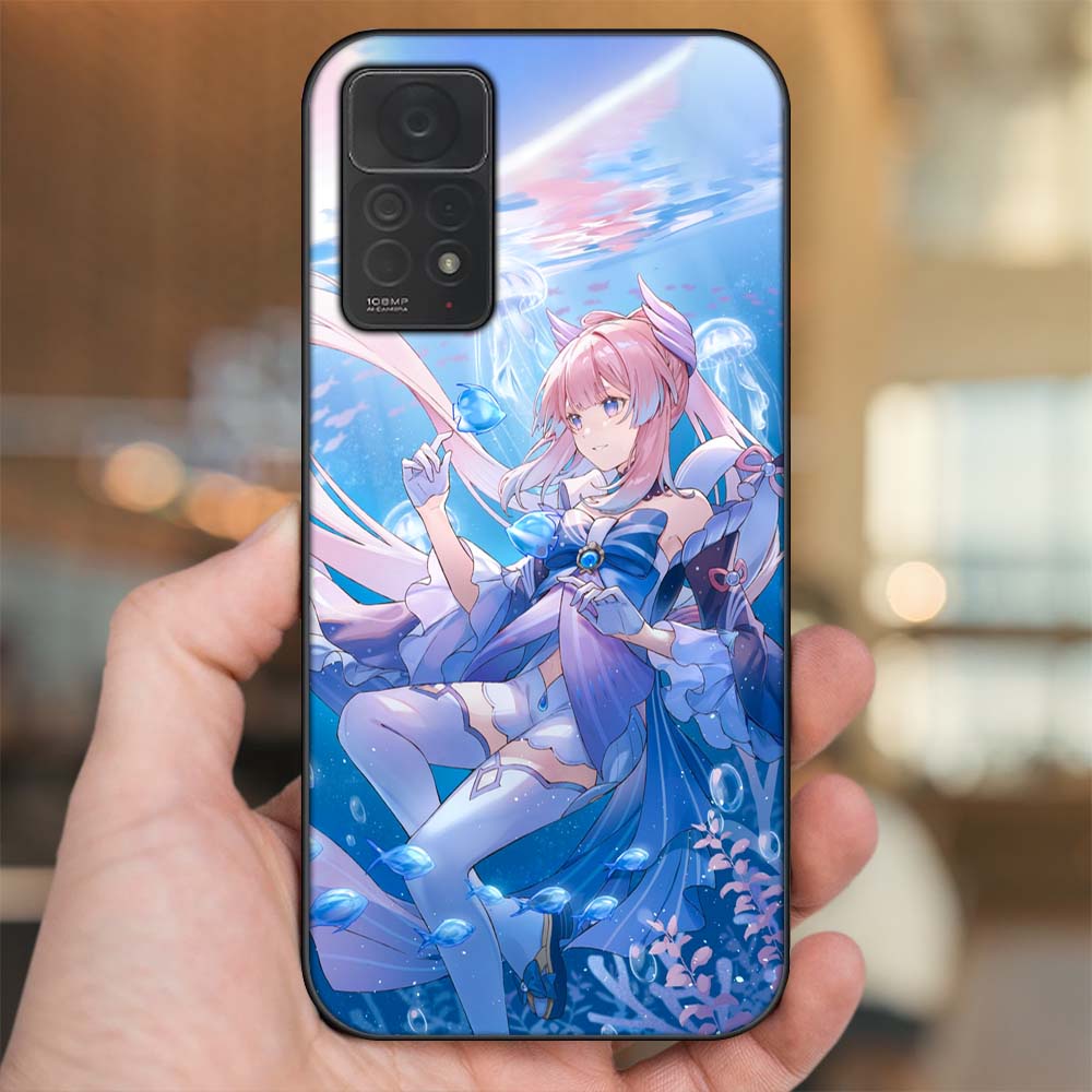 Ốp lưng Xiaomi Redmi Note 11 Pro 4G viền đen in hình Sangonomiya Kokomi Genshin Impact