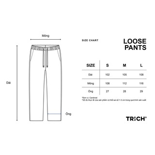 BASIC PARACHUTE PANTS ( Quần dù ống suông rộng TRICH )