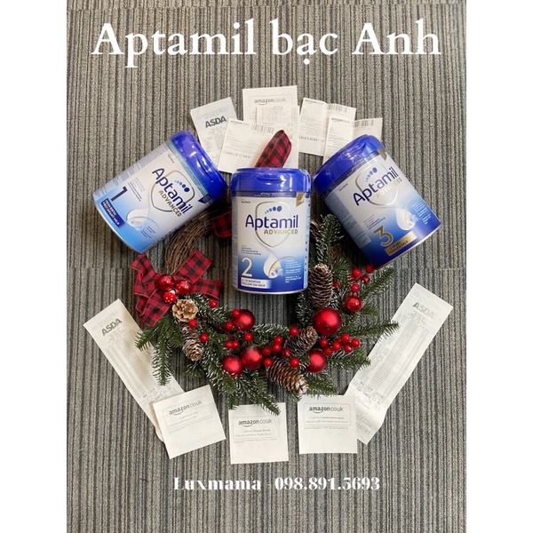 [Date 2025 - Bay air ][Ship hoả tốc] Sữa Aptamil Advanced Anh mẫu mới của Aptamil Anh bạc lùn 800g