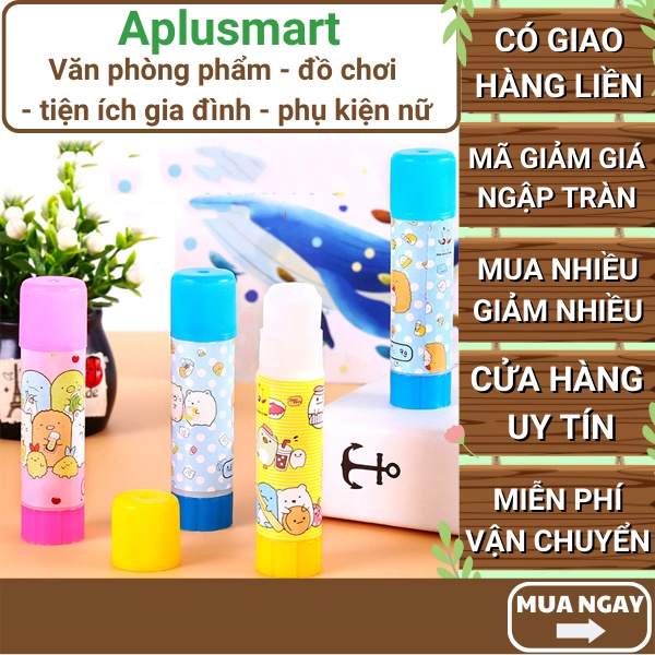 2 chai hồ dán khô hoạt hình dễ thương ⭐FREESHIP ⭐Uy tín ⭐Bộ 2 hồ dán khô hoạt hình dễ thương- Aplusmart