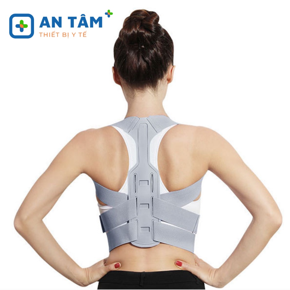 Đai chống gù lưng người lớn định hình cột sống SAMEPEAK HG64 thế hệ mới có thanh trợ lưng