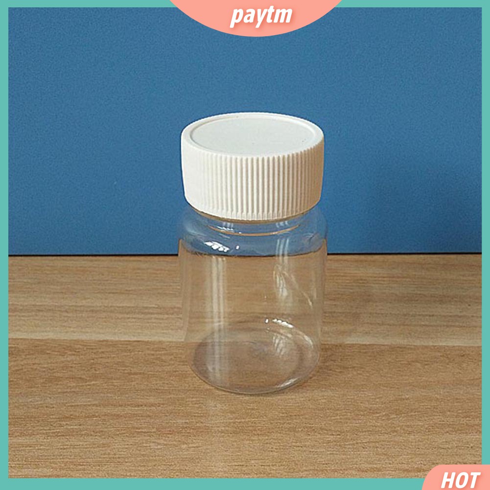 [PTM] Set 10 Lọ Nhựa Trong Suốt Đựng Gia Vị / Kẹo Dung Tích 30ml