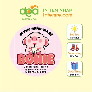 In Tem Nhãn Giấy Cán Màng Bóng Dán Intemre.com Chống Nước - Thiết Kế