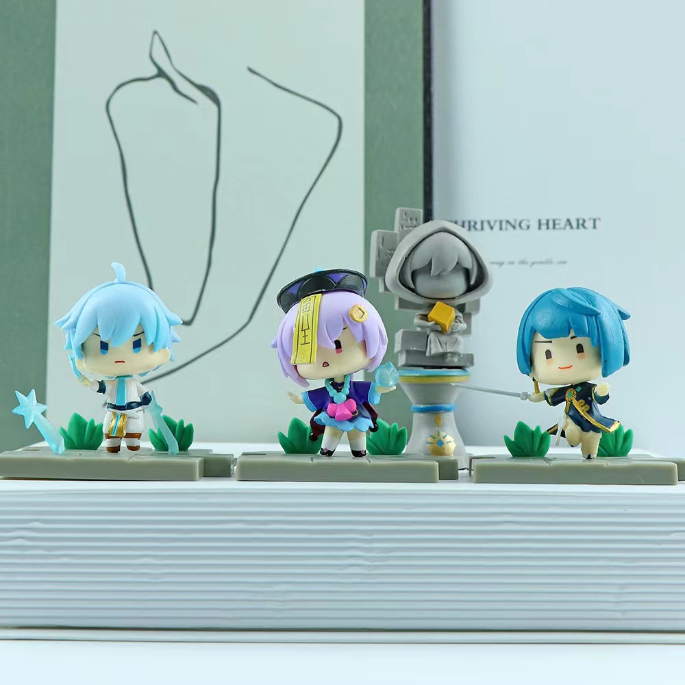 Mô Hình Nhân Vật game Genshin Impact QiQi Zongli Keqing Ganyu Chongyun Xingqiu trang trí trưng bày sưu tập