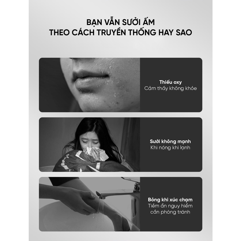 Máy sưởi chân tường thông minh Viomi Graphene AI kèm tạo ẩm – VXTJ06