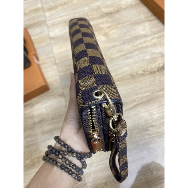 Ví 2 Dây Kéo Dài Cầm Tay có móc quai tay Full Box  Rosabeli