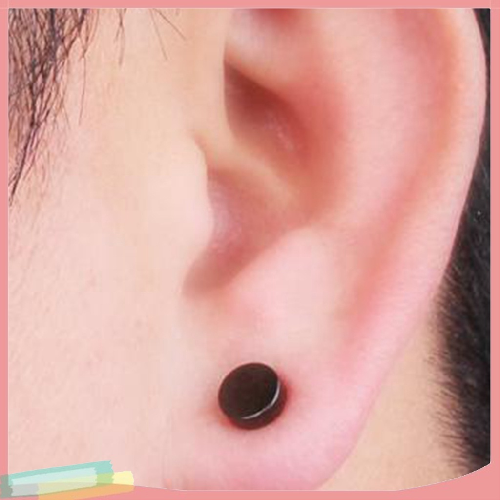 Bông tai hình quả tạ mạ điện thời trang cá tính cho nam