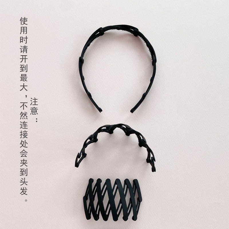 Bờm tóc, cài tóc bằng nhựa được gấp gọn co giãn, cài tóc nhựa bỏ túi siêu tiện lợi khi sử dụng - hqunh303 - H30