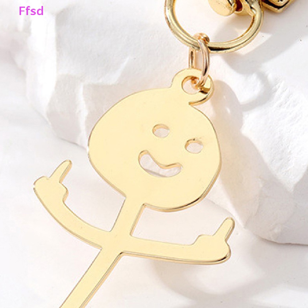 {Ffsd} Móc Chìa Khóa Hình Ngón Tay Giữa Phong Cách Punk Hip Hop Vui Nhộn Đơn Giản * Bán Chạy