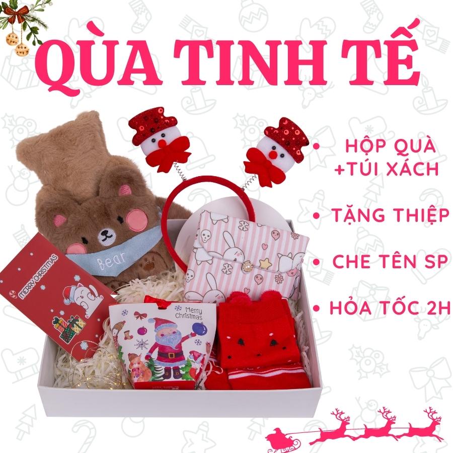 Quà giáng sinh, bộ túi chườm bụng kinh hạnh phúc, Quà tặng bạn gái, noel, quà ý nghĩa cho bạn bè-Puhashop