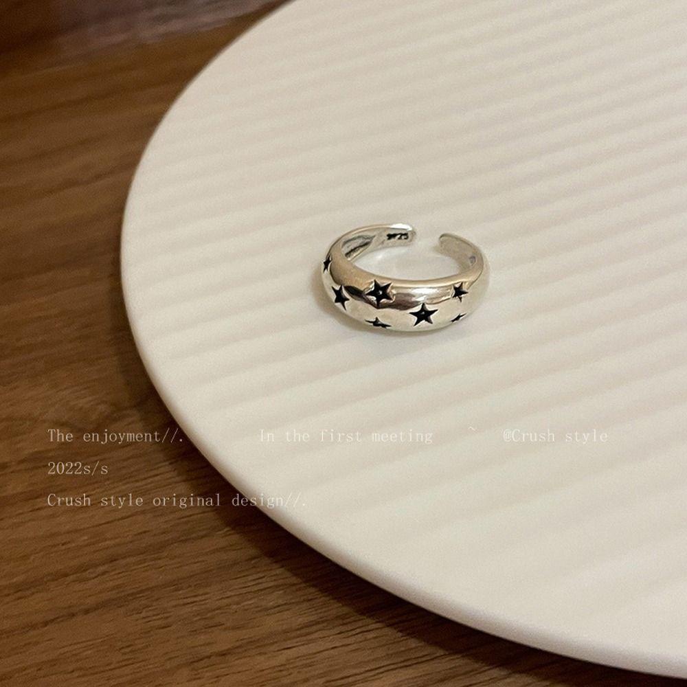 Nhẫn Kim Loại 26Ede Hình Ngôi Sao Phong Cách Hàn Quốc Cho Nữ