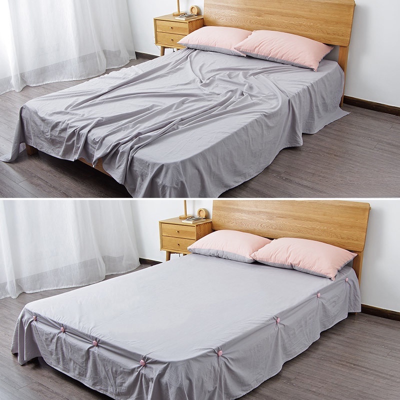 GISHY-Set 4 dụng cụ cố định ga trải giường tiện lợi chất lượng cao Set 4 Kẹp Cố Định Góc Ga Giường Chống Trượt Tiện Lợi Kẹp ga giường chống xô chốt đệm LOẠI TO