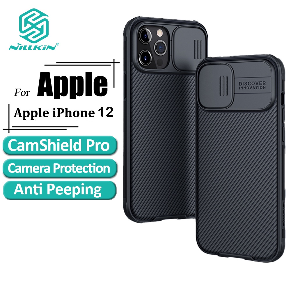 Ốp điện thoại Nillkin CamShield Pro Chất liệu Khung TPU+Vỏ PC kết hợp miếng bảo vệ camera cho iP 12 12 Pro 12 ProMax