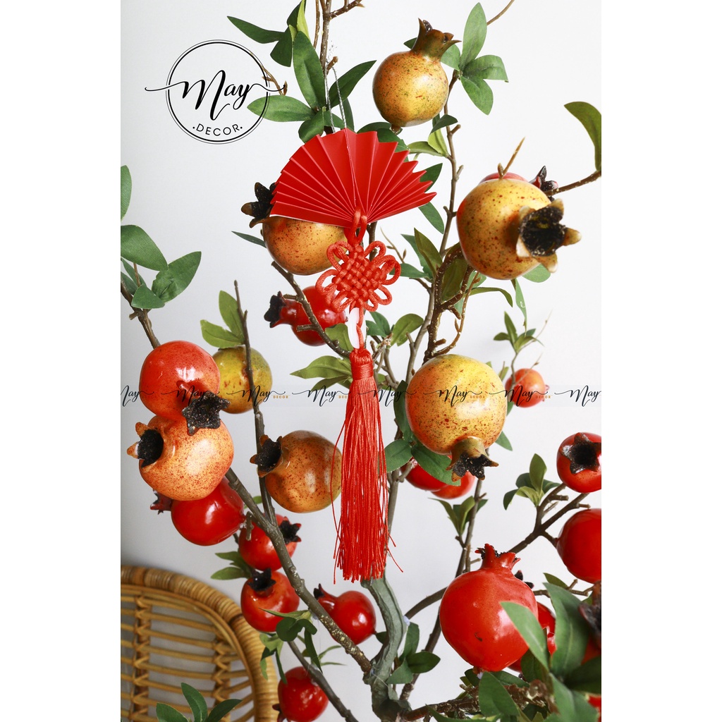 Cây giả, Cây Lựu giả cao cấp1m3,1m4 , 80cm