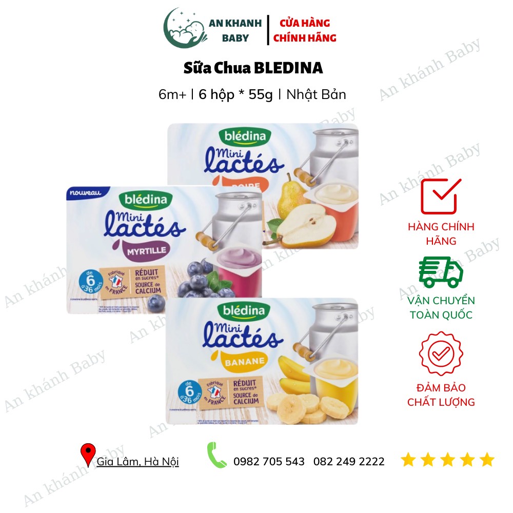 Sữa chua BLEDINA đủ vị date mới nhất - Hàng mới đi về đường Air