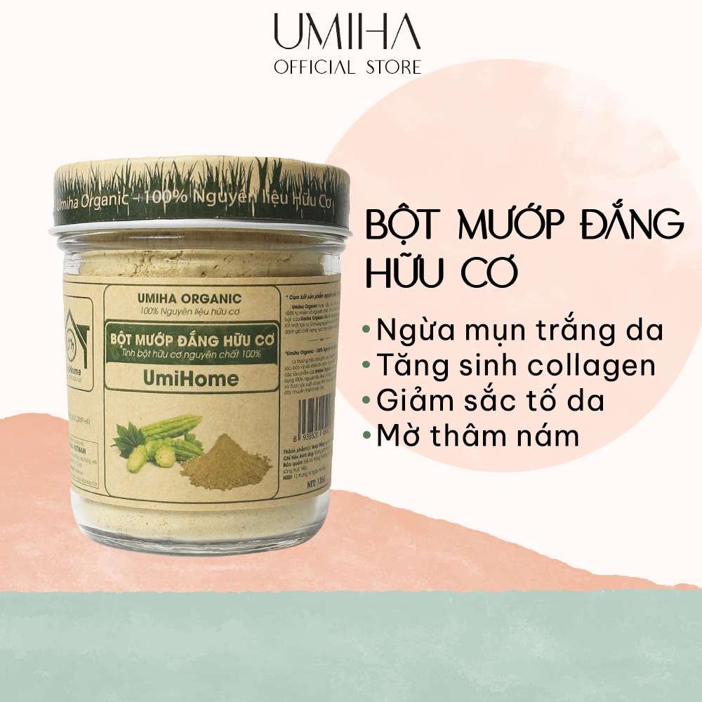 Bột Mướp Đắng Đắp Mặt Nạ Hữu Cơ Umiha Nguyên Chất | Bitter Gourd Powder 100% Organic 135g