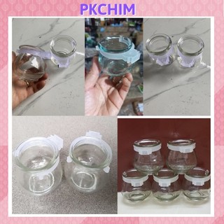 Cóng thuỷ tinh ,cóng giác chim chào mào,chích choè,hoạ mi,cu gáy Pkchim phụ kiện chim cảnh