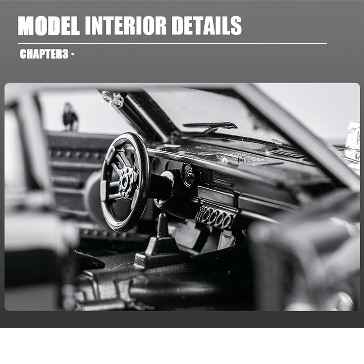 Mô Hình Xe Ô Tô Dodge Challenger Hellcat Tỉ Lệ 1: 32