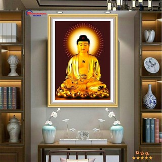 Tranh đính đá phật a di đà 47cm x 65cm