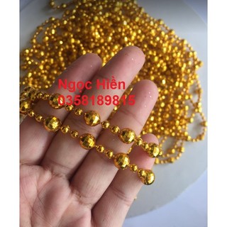 [ 1 mét ] Dây hạt cườm vàng bạc