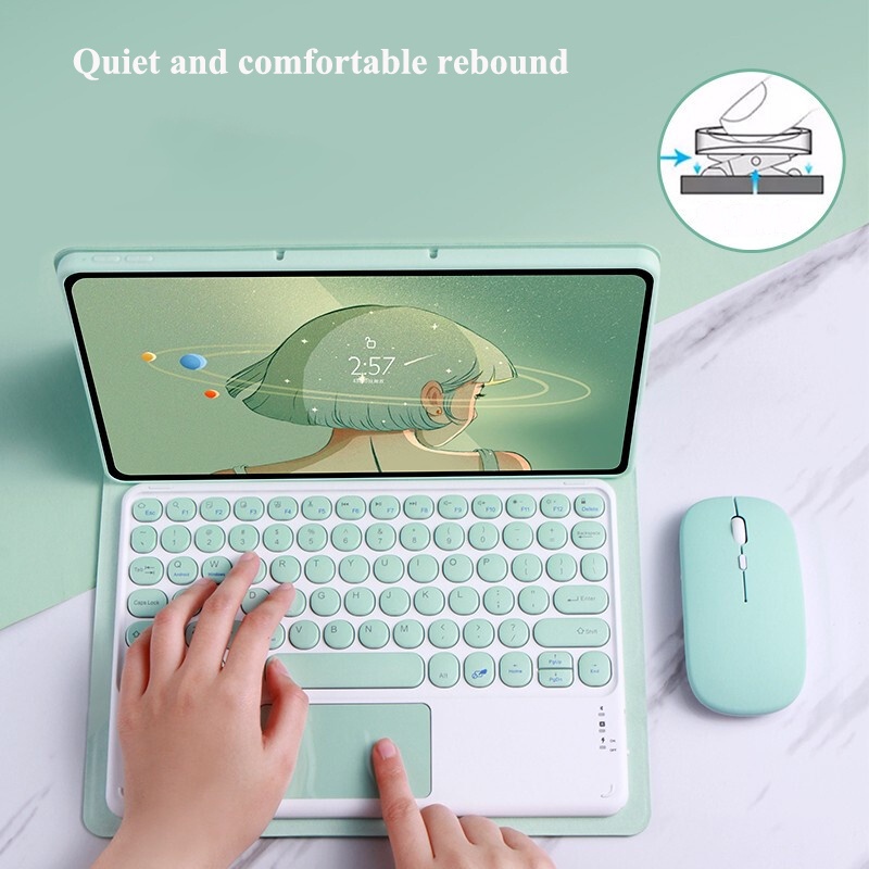 Bao Da Máy Tính Bảng Có Bàn Phím Bluetooth Cho Lenovo Tab P11 2022 2nd Gen 11.5 Tab P11 Pro 11.2 M10 Plus 3rd 10.6 Xiaoxin Pad 11.2 11.5 11 "Ốp