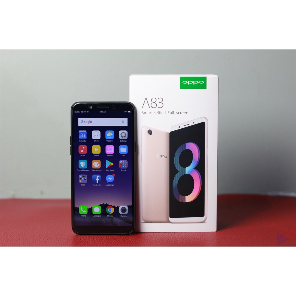 Điện thoại cảm ứng oppo  A83 ram 6/128g màn to pin trâu -bh 6 tháng