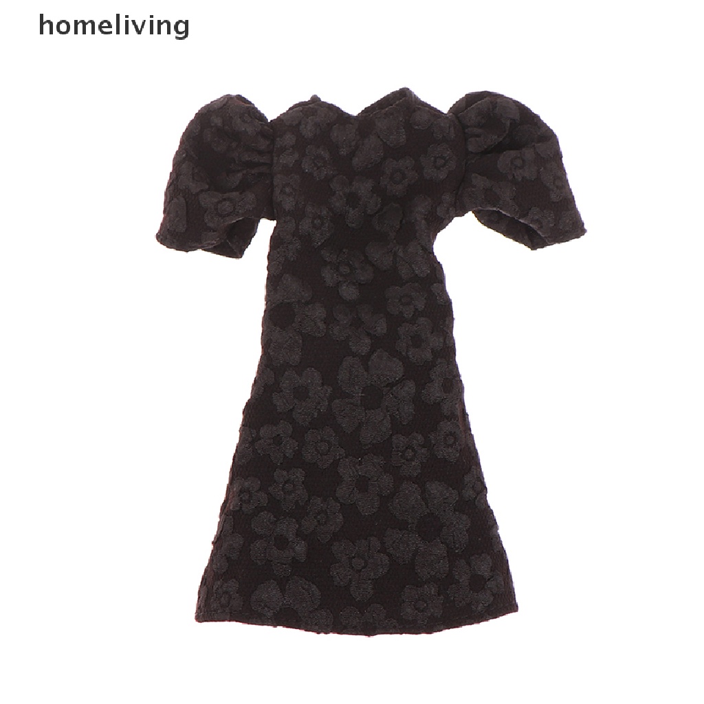 Đầm Dài Tay Phồng In Họa Tiết Xinh Xắn Dành Cho Búp Bê 28-30cm 1 / 6