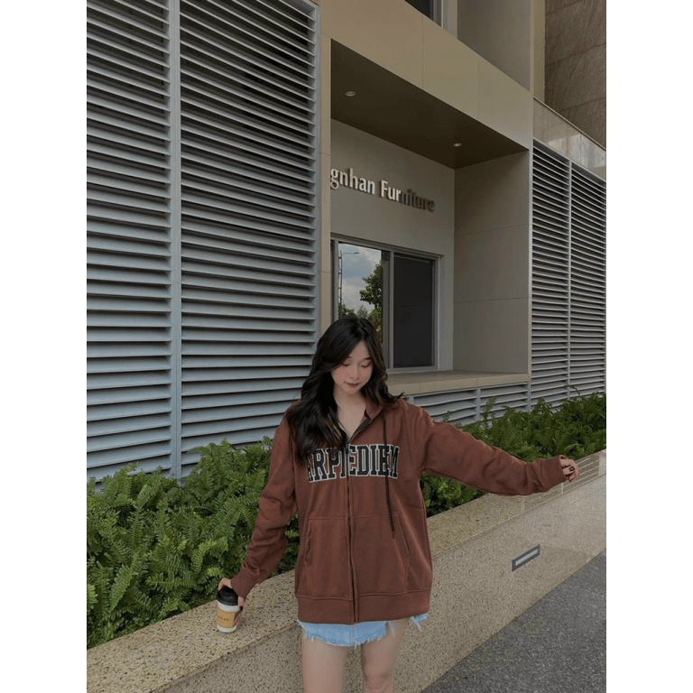 THỜI TRANG PHANG THỜI TIẾT NẮNG MƯA ĐỀU MẶC ĐƯỢC | ÁO HOODIE CHỮ ARPEDIEM SIÊU CHẤT HHP2023