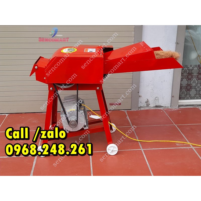 Máy băm đa năng , động cơ 3KW băm rơm, xơ dừa, thân cây ngô, mía