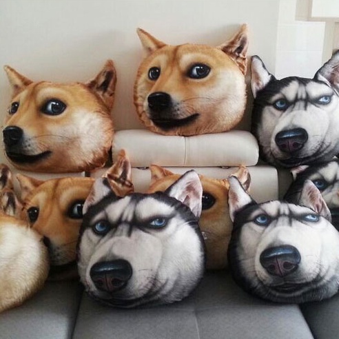 Quà Tặng Bạn Bè Akita Husky Shiba Inu Dog3d Gối Shiba Inu Quà Tặng Sinh Nhật Dành Cho Nam Nữ  “Sản p