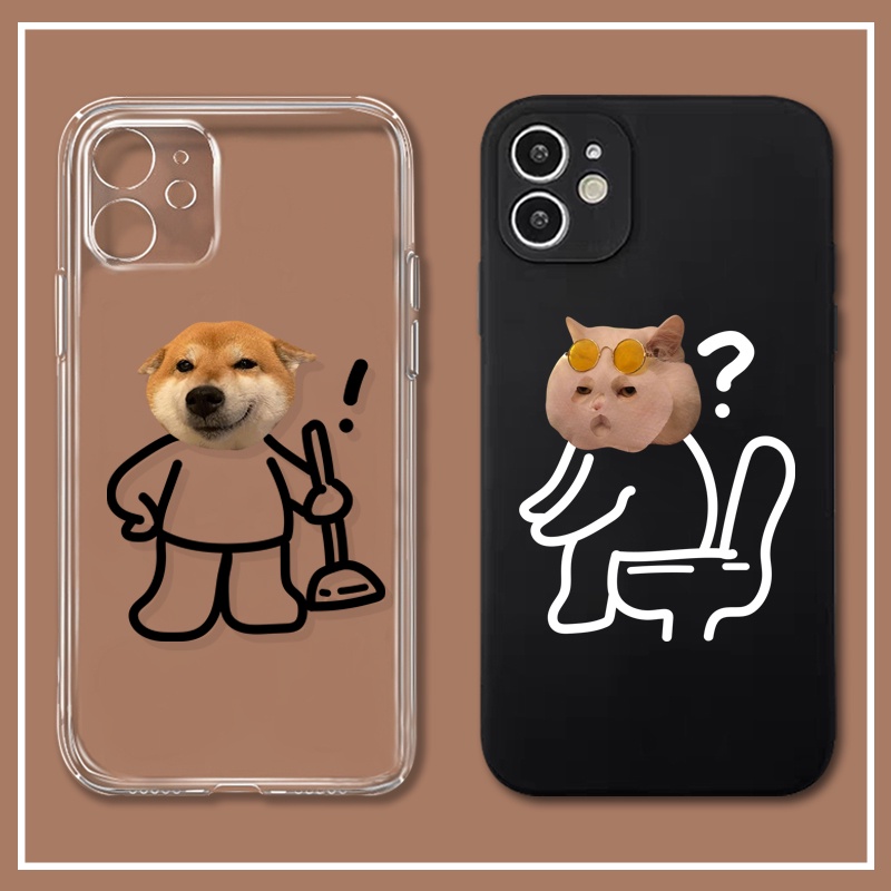 Ốp Điện Thoại Hình Chú Chó Hoạt Hình Cho iphone 7 7plus 8 8plus xs xr 11 12 13 14 pro plus promax
