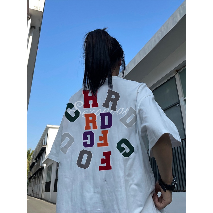 Áo Thun Nữ Ngắn Tay In Chữ Phong Cách vintage