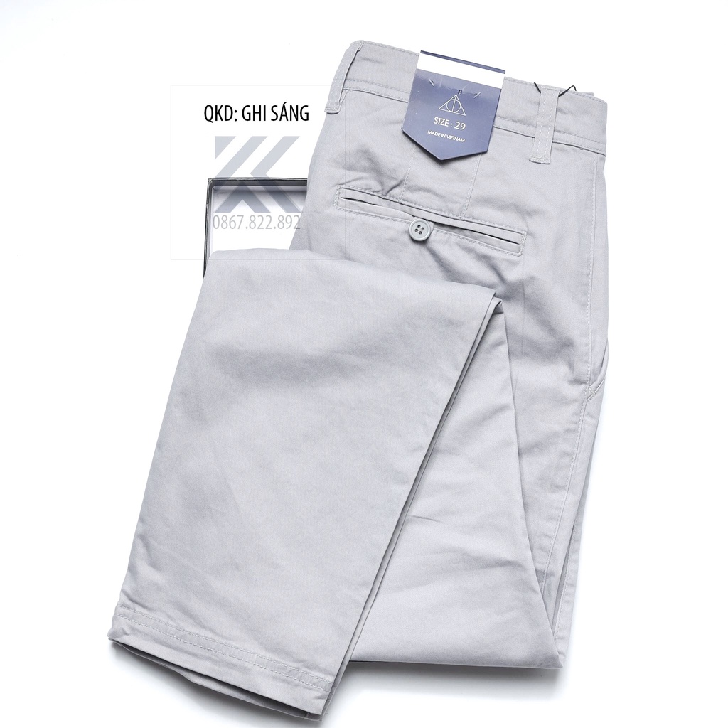 Quần tây nam, quần âu nam vải kaki phong cách đo làm đi chơi 6 màu dễ mặc | BigBuy360 - bigbuy360.vn