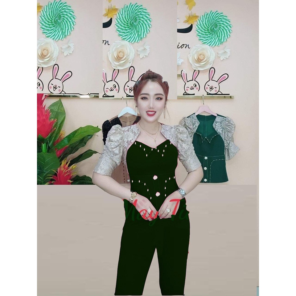 Set bộ đồ nữ thun cát hàn mặc nhà quần dài-CHBAC5