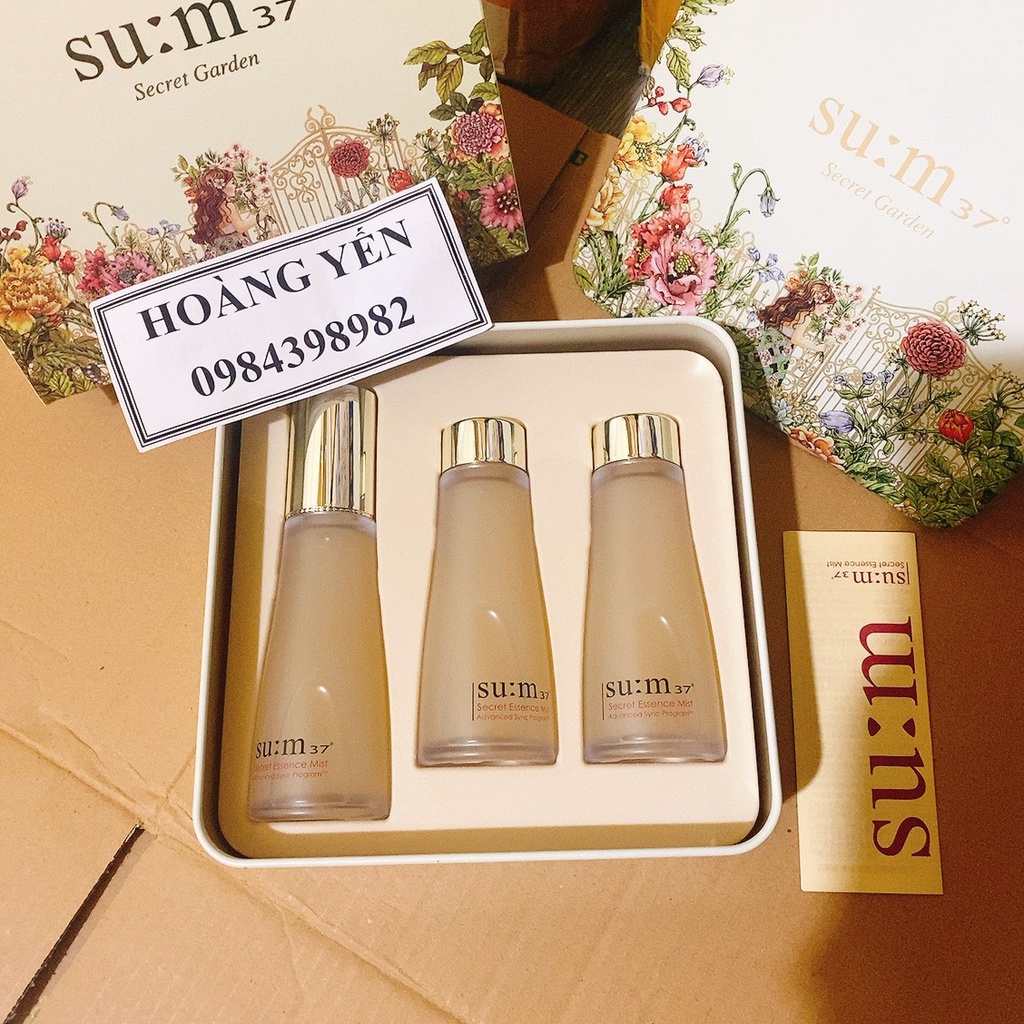 Set xịt khoáng nước thần Sum:37 Secret Essence Mist special set