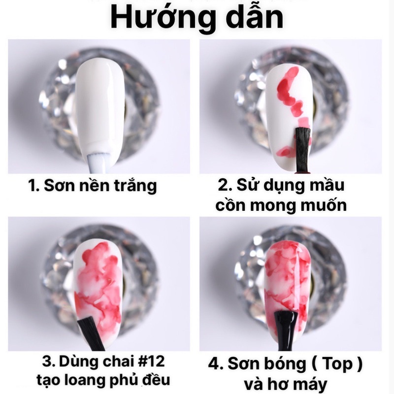 Cồn Loang VINIMAY , Cồn Loang Vẽ Móng Vân Đá chai 15ml