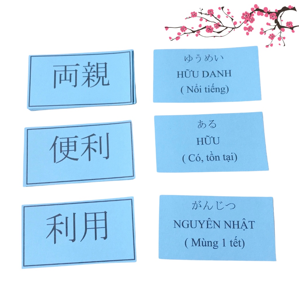 Bộ thẻ học kanji N5 theo giáo trình minano
