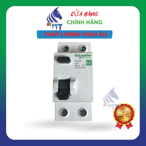 Cầu dao tự động Aptomat  Schneider chống giật RCBO 1P+N Easy9 thiết bị điện Hàng chính hãng Cao Cấp