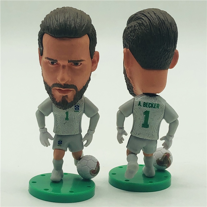 Mô Hình Cầu Thủ Bóng Đá Brazil Rivaldo Ronaldo Coutinho Cafu Neymar Jesus Alisson Carlos Pato Ronaldinho Cao 6.5cm