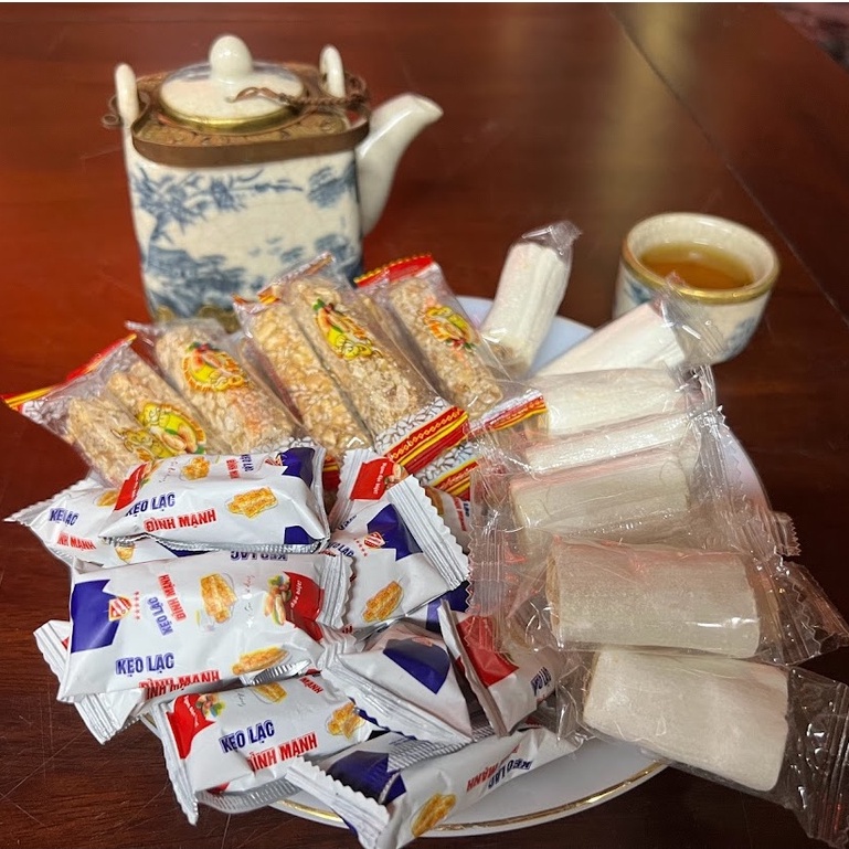 Kẹo lạc vừng, Kẹo đậu phộng Thái Bình ít ngọt 300gram