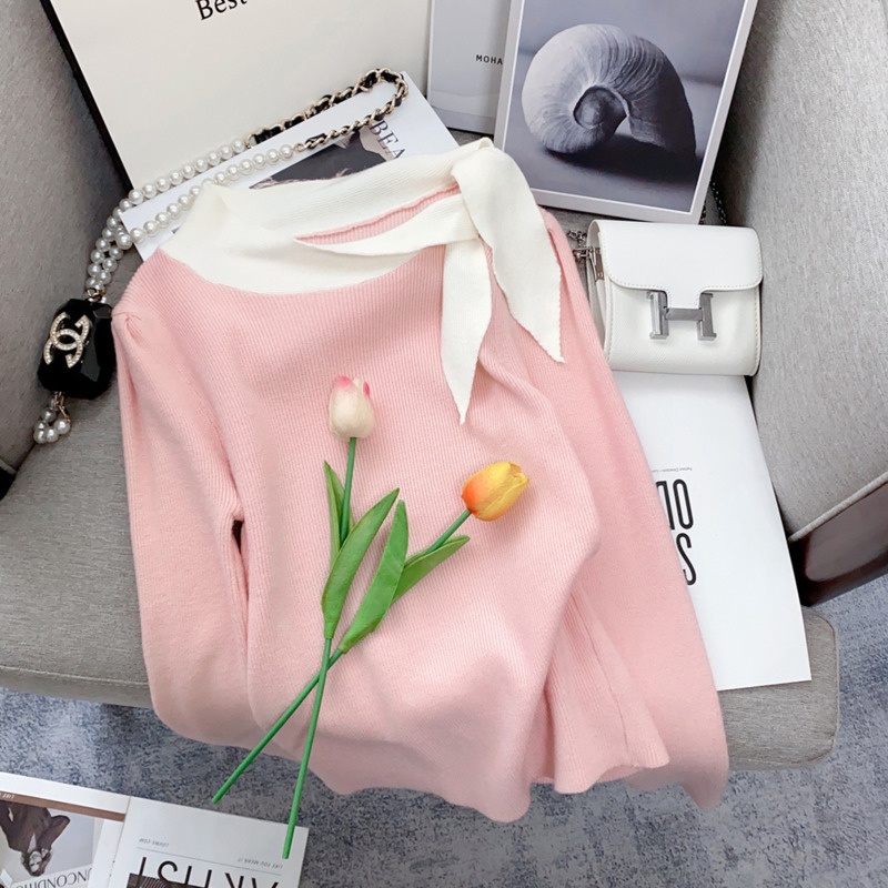 Áo Sơ Mi Vải Mềm Thắt Nơ Thanh Lịch Thời Trang Dành Cho Nữ